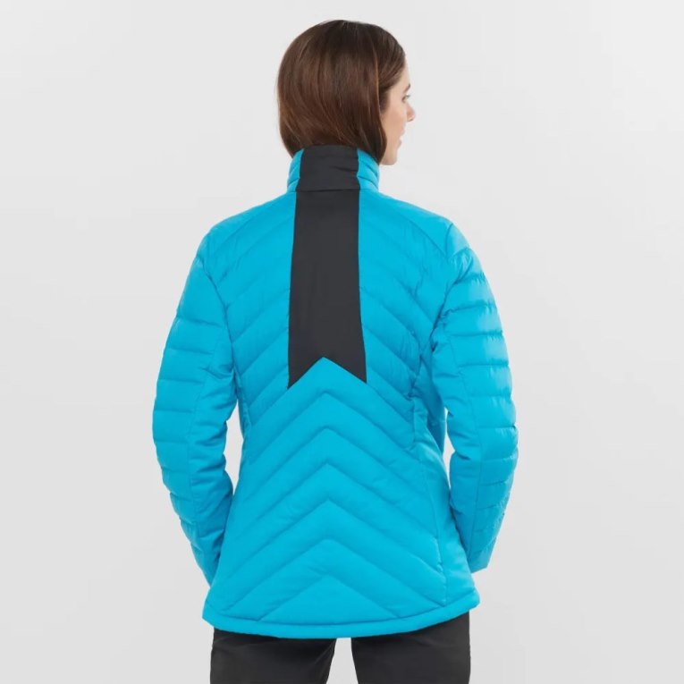 Salomon Essential Xwarm Down Women's Insulated Jackets Turquoise | CA 63T85